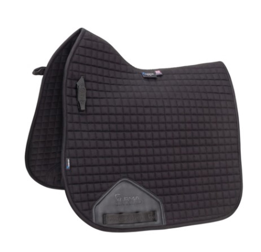 Black ARMA Deluxe Cotton Dressage Saddlecoth
