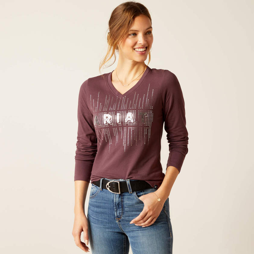 Huckleberry Ariat Glitz Long Sleeve T-Shirt