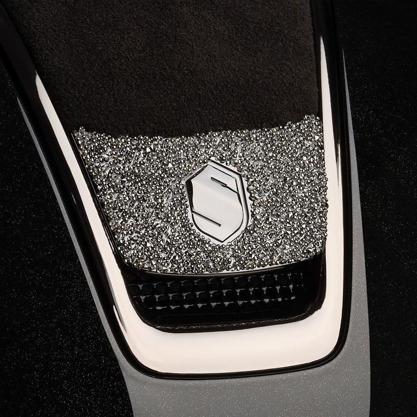 Glossy Black/Alcantara Black Top/Crystal Fabric Metal Eclipse Blazon Samshield Shadowmatt 2.0