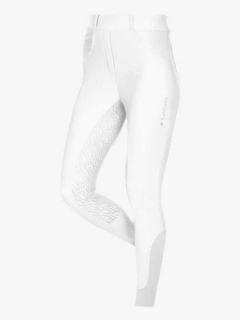 White LeMieux Demi Pull On Riding Tights