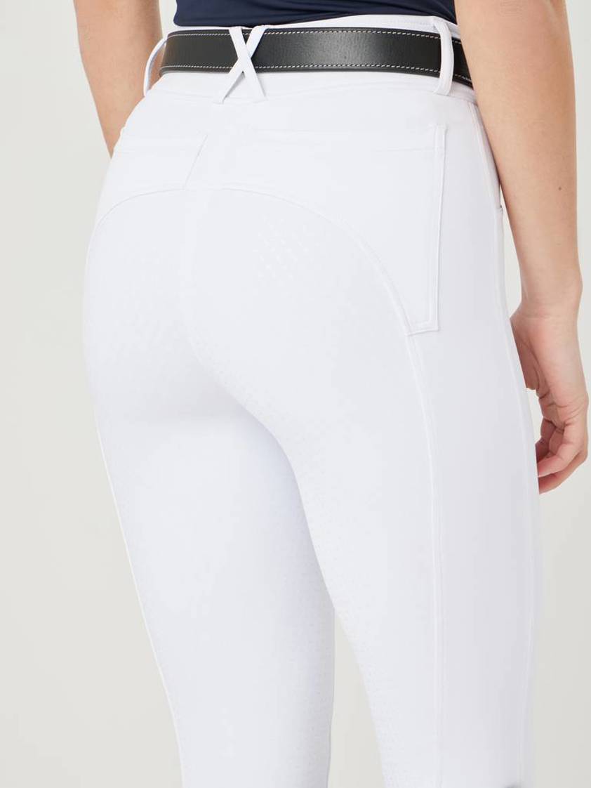 White LeMieux Demi Pull On Riding Tights