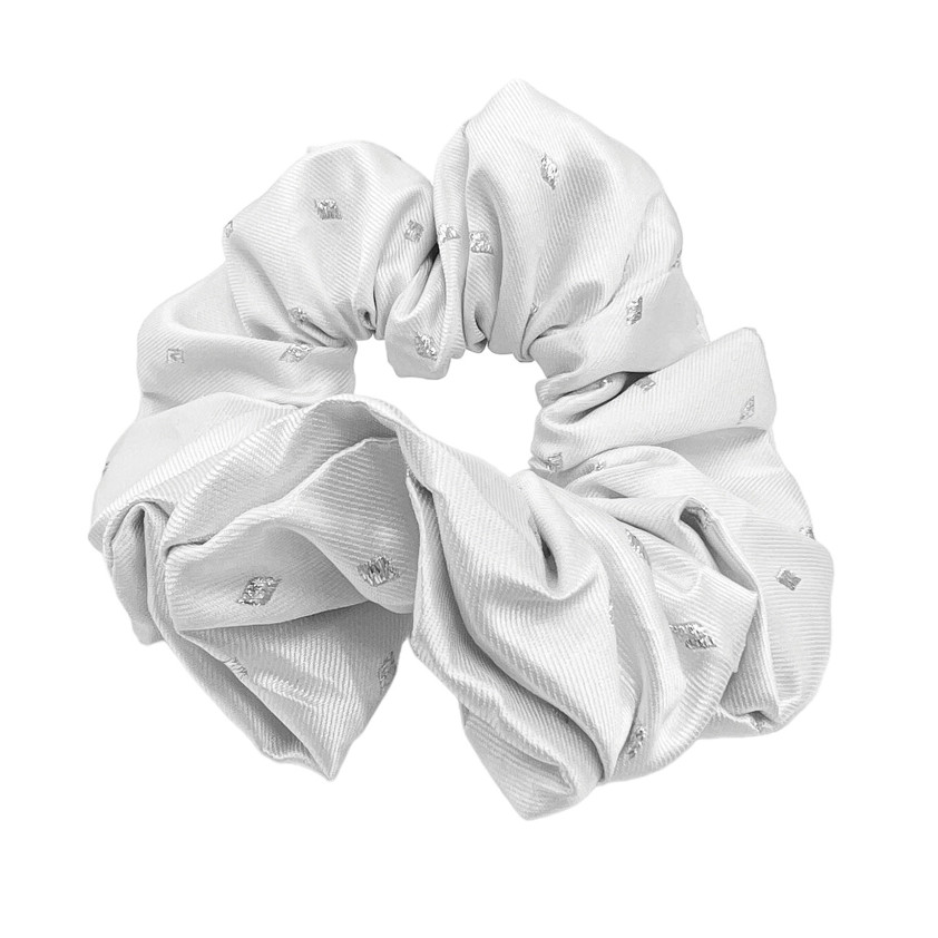 Blue/White Equetech Hair Scrunchie