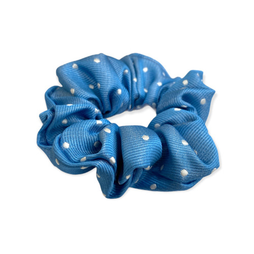 Blue/White Equetech Hair Scrunchie