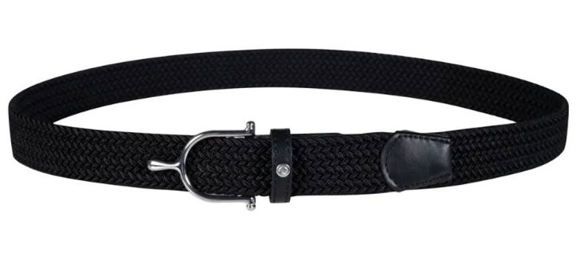 Black/Silver HKM Ann Elastic Belt