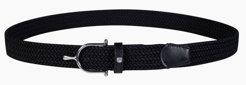 Black/Silver HKM Ann Elastic Belt