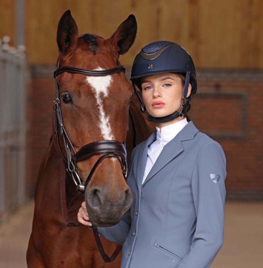 Navy Karben Ariel Ellipse SP Riding Hat