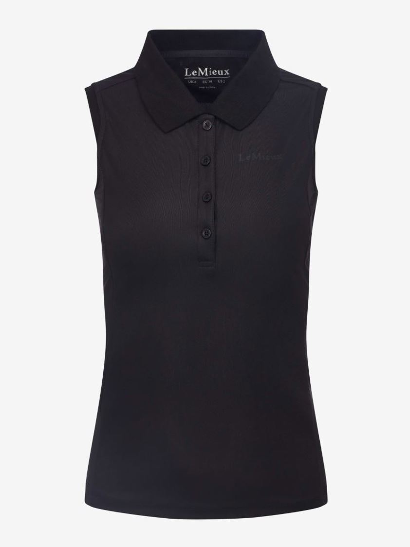 Black LeMieux Marissa Sleeveless Polo