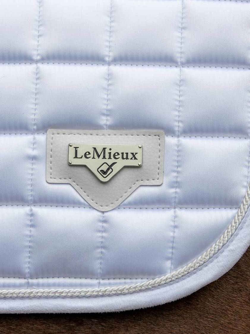 White LeMieux CC Loire Satin Saddlecloth