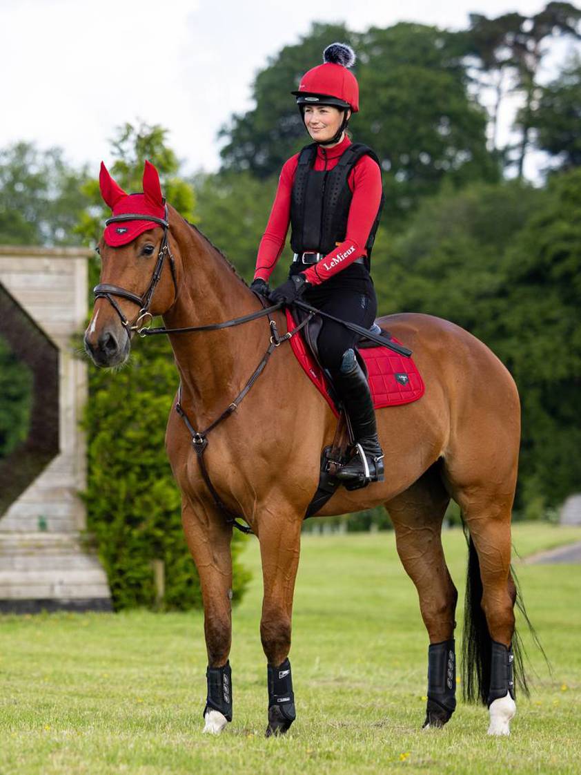 Chilli Red LeMieux CC Loire Satin Saddlecloth