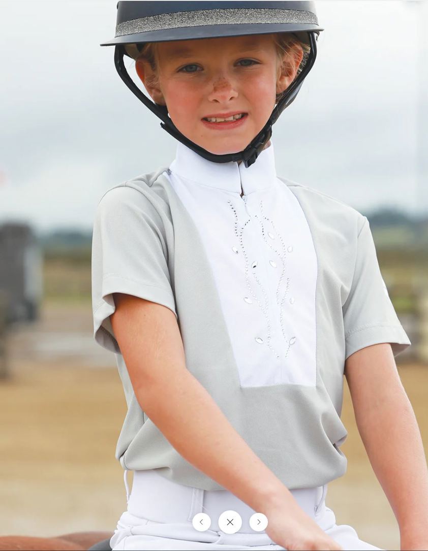 Grey Equetech Junior Virginia Competition Shirt