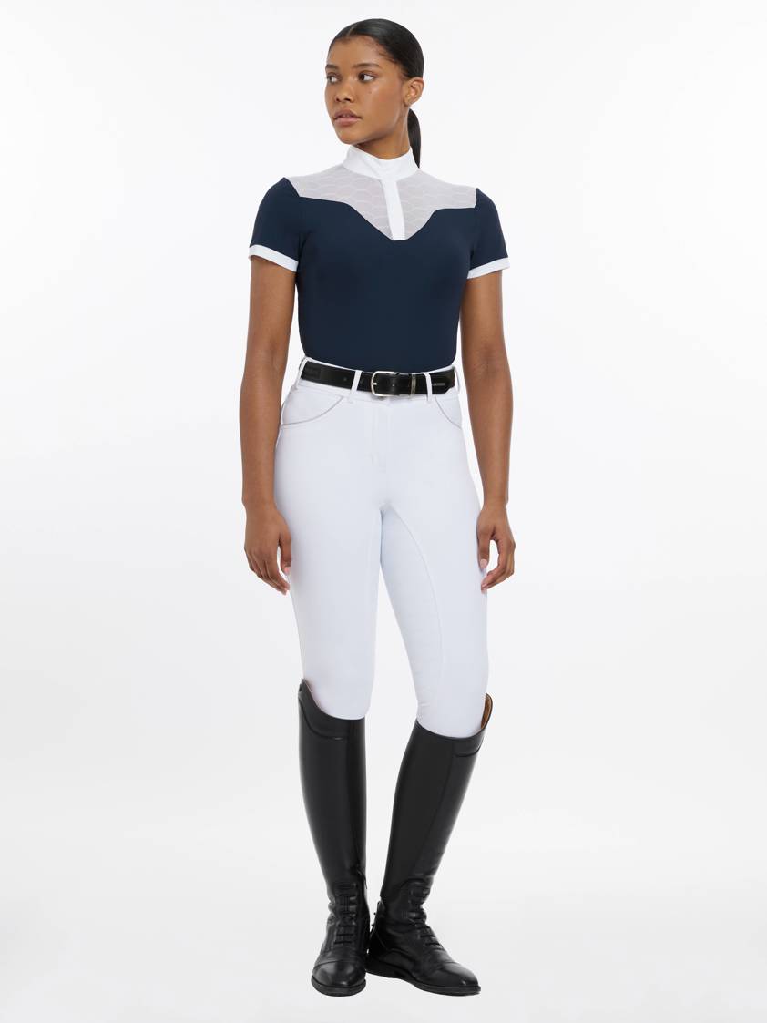 Navy LeMieux Emily Short Sleeve Show Shirt