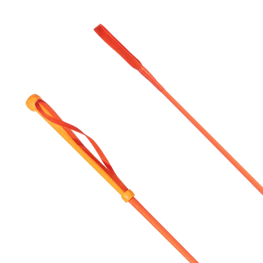 Orange Neon Braid Riding Whip