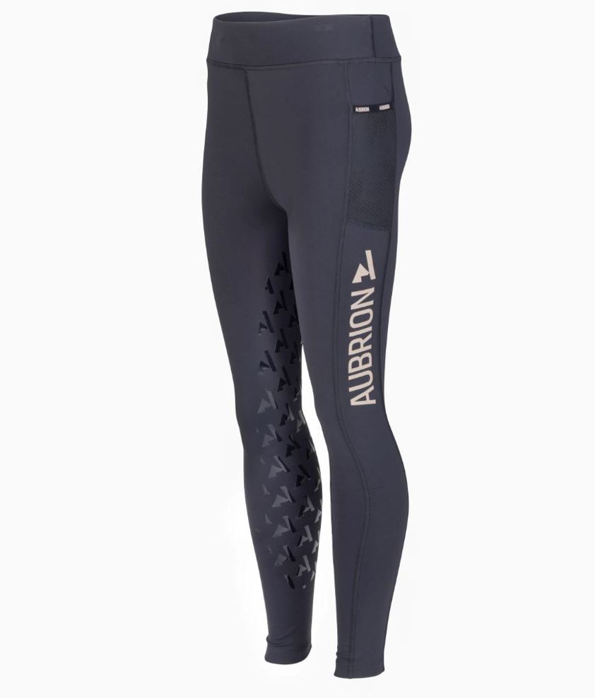 Purple Aubrion Non-Stop Riding Tights - Yr