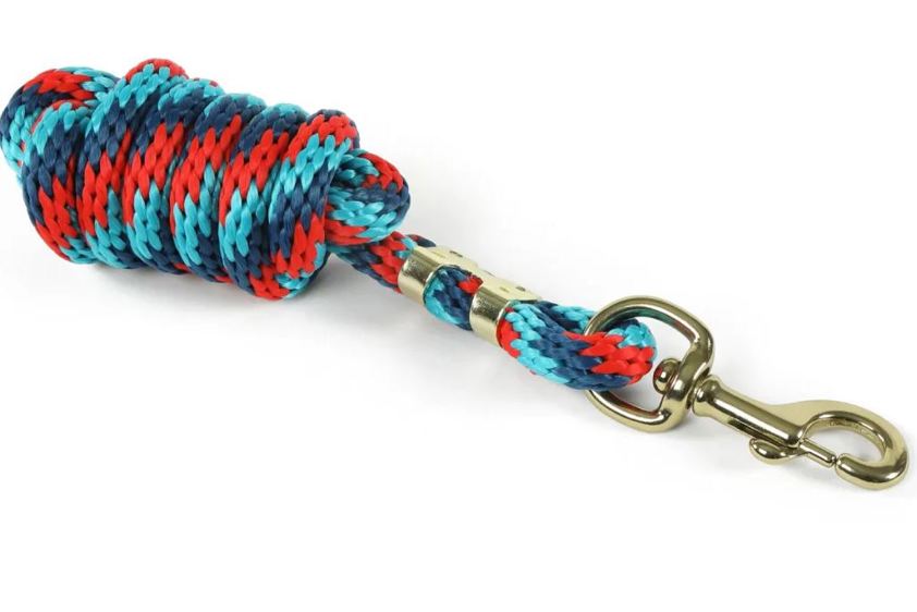 Navy/Red/Turquoise Topaz Lead Rope
