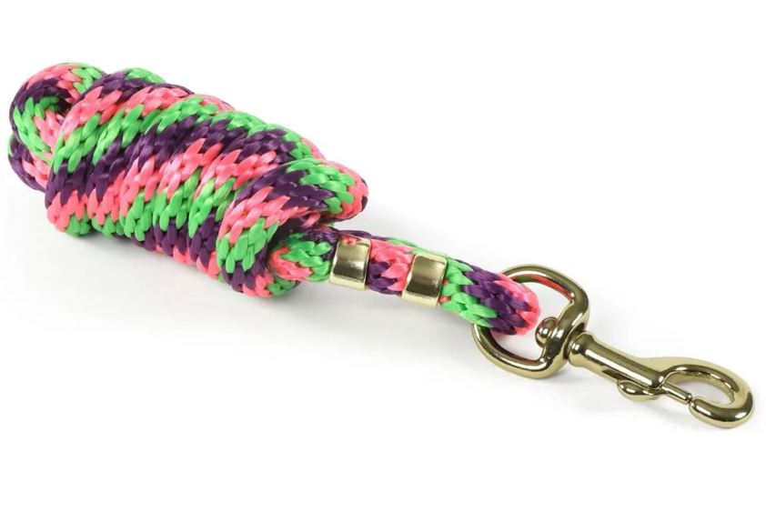 Purple/Lime/Pink Topaz Lead Rope