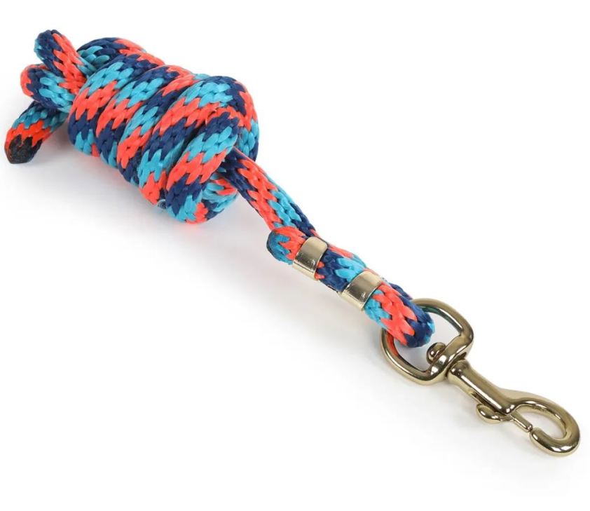 Orange/Navy/Turquoise Topaz Lead Rope