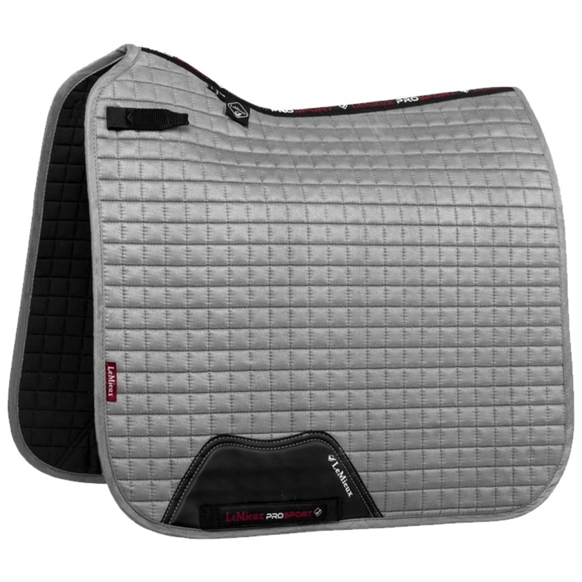 Grey LeMieux Dressage Suede Saddlecloth