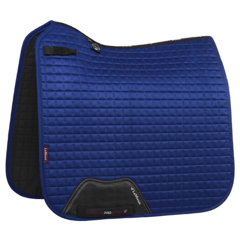 Benetton Blue LeMieux Dressage Suede Saddlecloth
