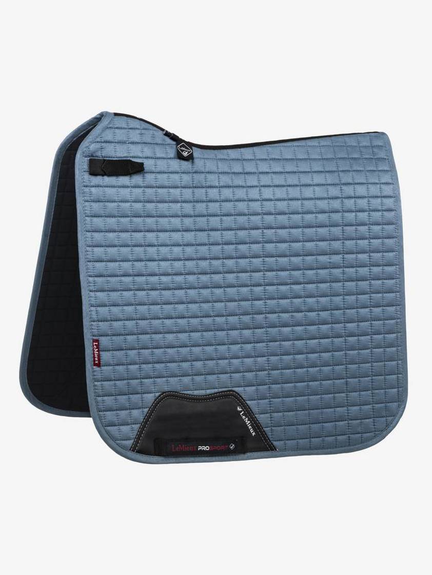 Ice Blue LeMieux Dressage Suede Saddlecloth