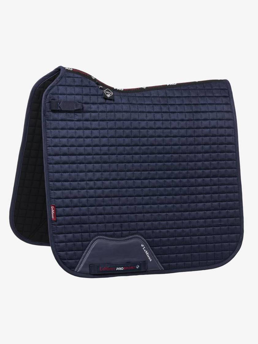 Navy LeMieux Dressage Suede Saddlecloth