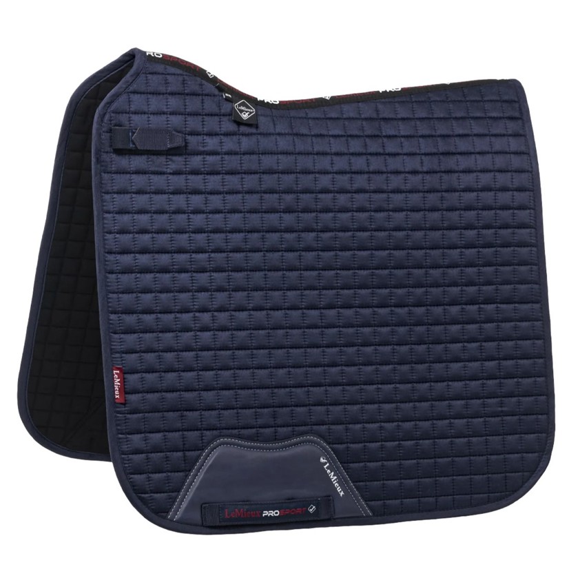 Navy LeMieux Dressage Suede Saddlecloth