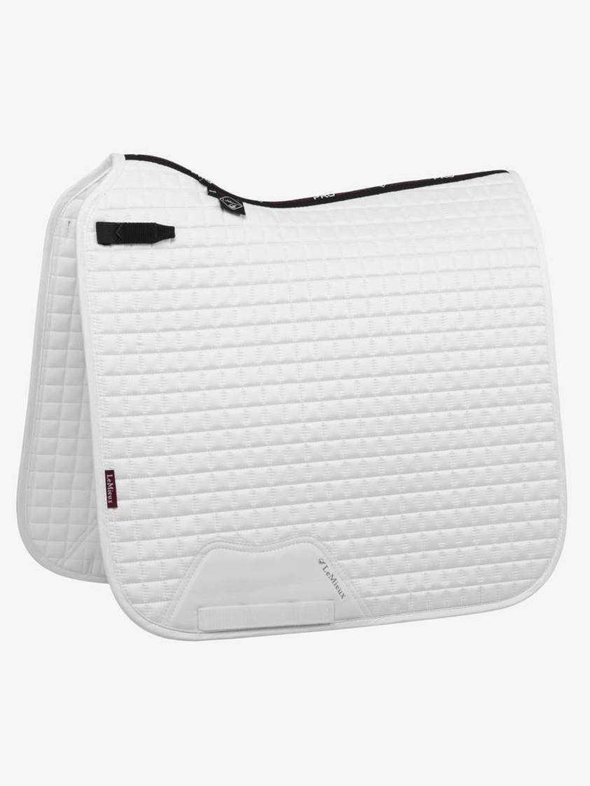 White LeMieux Dressage Suede Saddlecloth