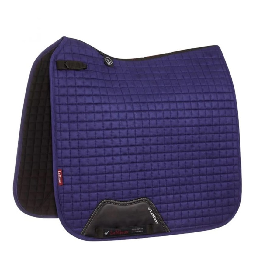 Ink Blue LeMieux Dressage Suede Saddlecloth