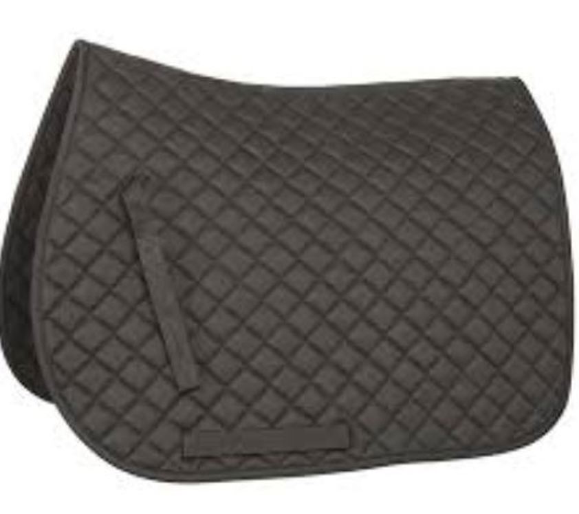 Black Quick Dry Quilted Saddlecloth