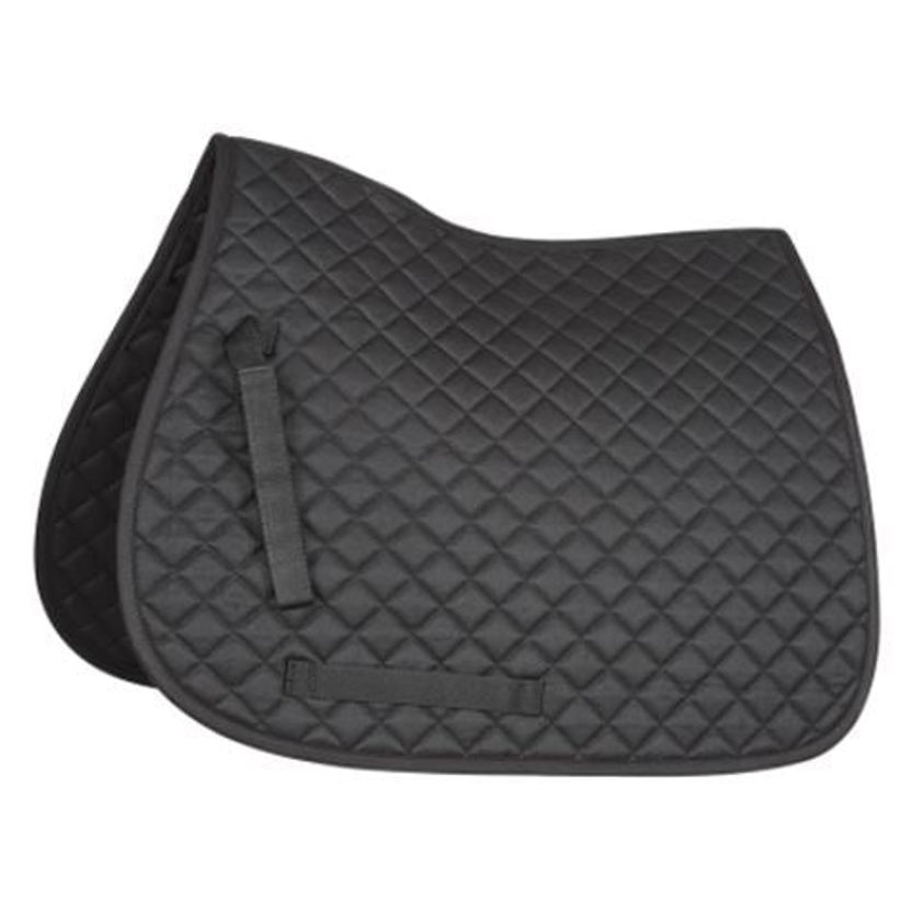 Black Quick Dry Quilted Saddlecloth