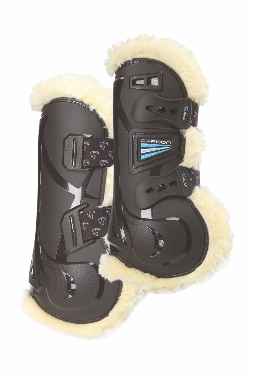 Brown Arma Carbon Supafleece Tendon Boots