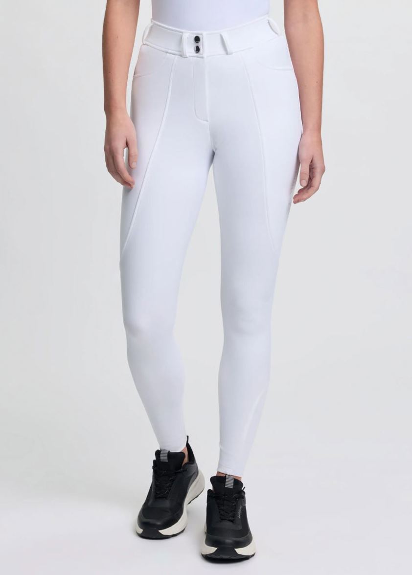 White LeMieux Brilliance Knee Grip Breeches