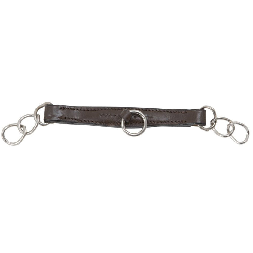 Black Blenheim Leather Curb Chain