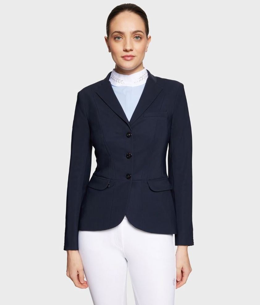 Navy Samshield Victory Flower Crystal Show Jacket