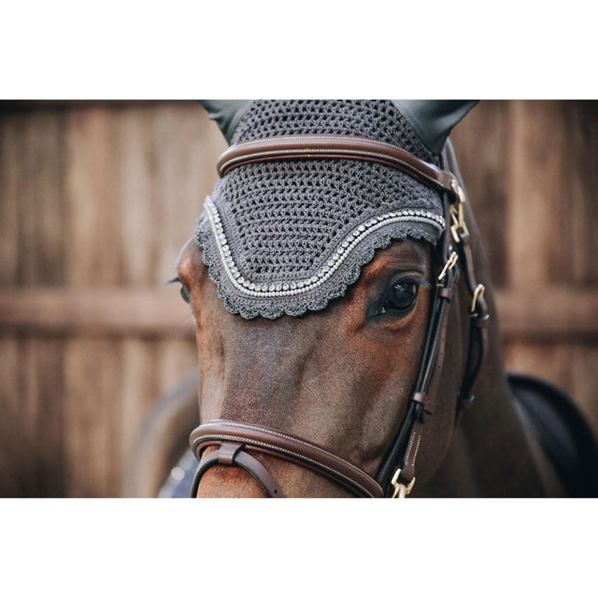 Dark Grey Kentucky Wellington Stone & Pearl Fly Veil