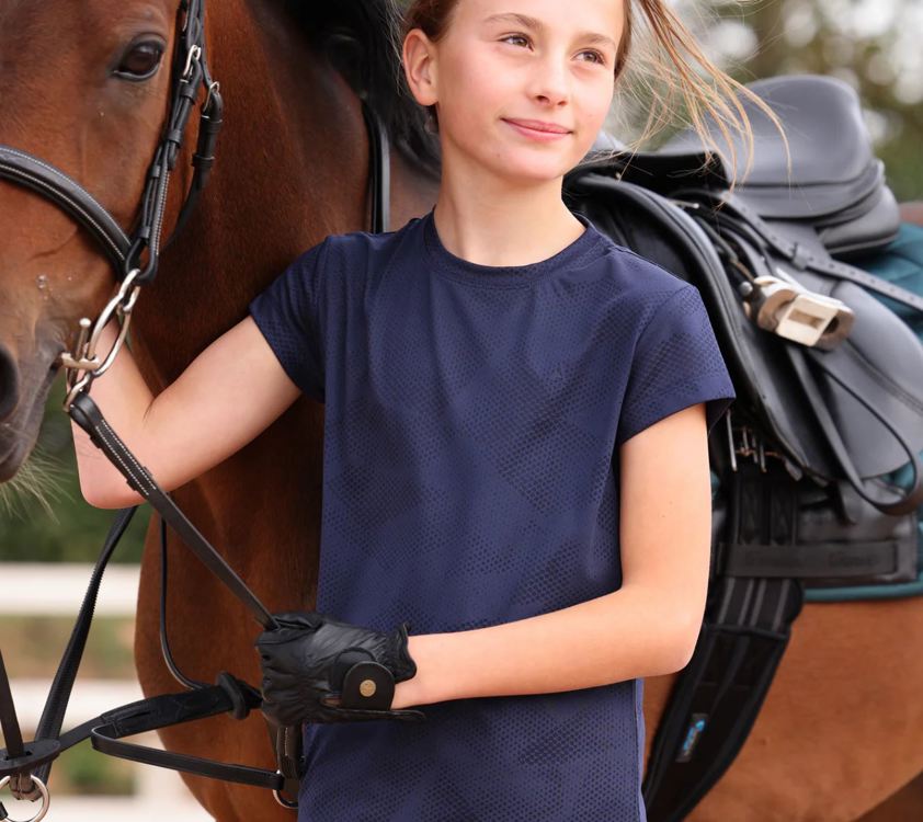 Midnight Aubrion React Tech T-Shirt - Young Rider