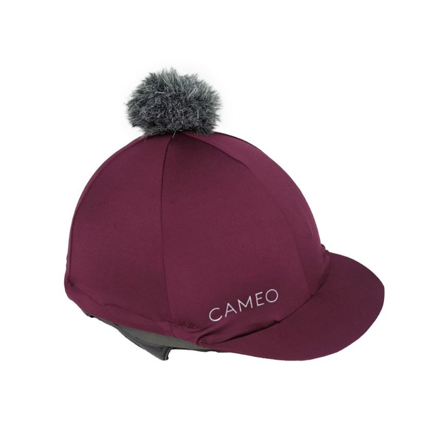 Crimson Cameo Removable Pom Pom Hat Silk