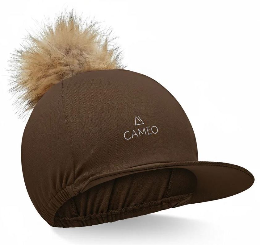 Mocha Cameo Removable Pom Pom Hat Silk