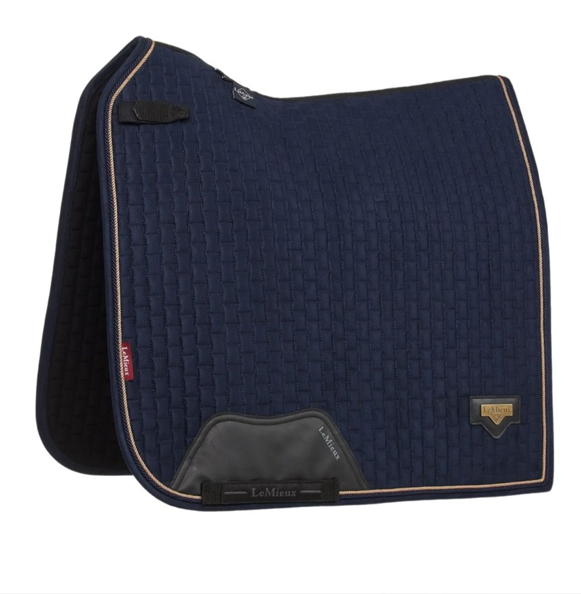 Navy Puissance Suede Dressage Saddlecloth