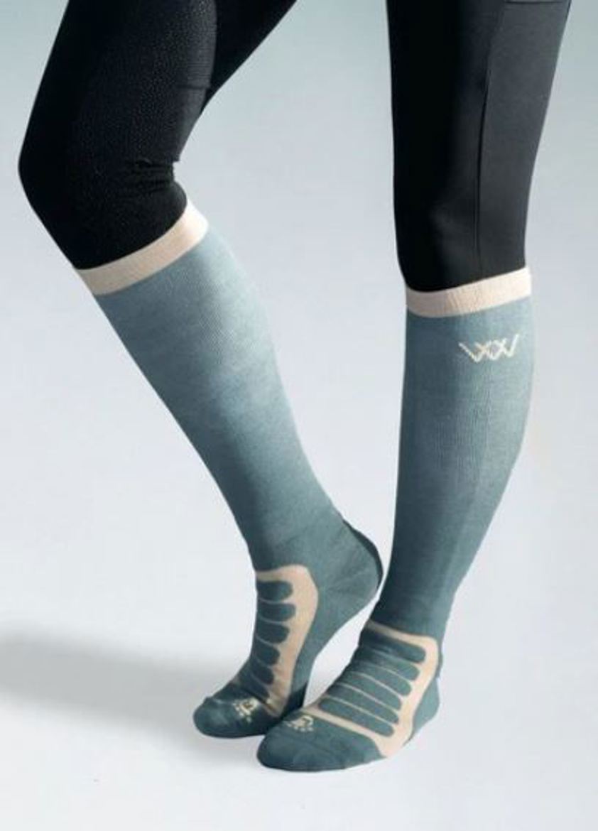 Steel Blue Woof Wear Long Bamboo Tech Sock