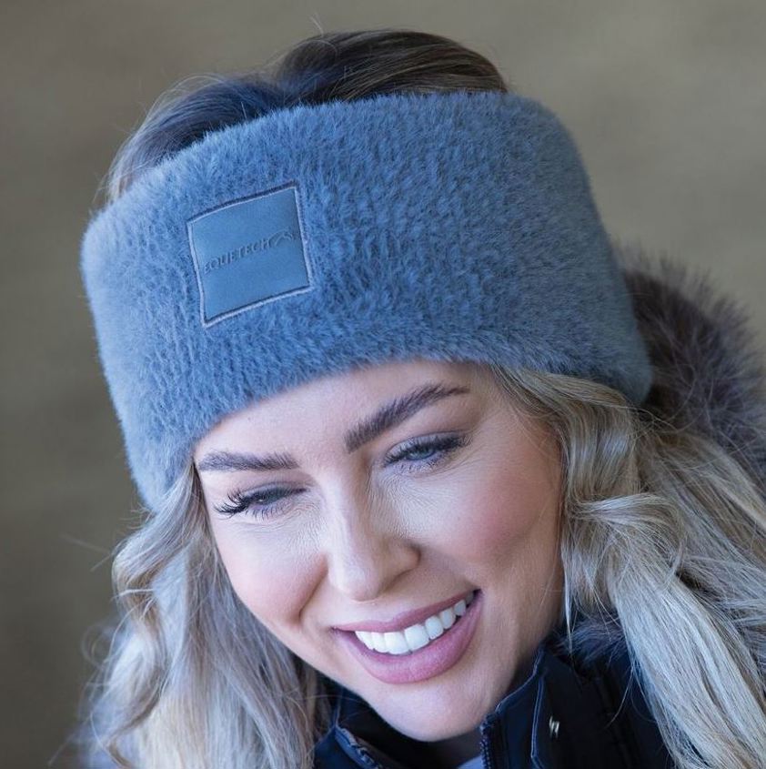 Graphite Equetech Supasoft Luxe Faux Fur Headband