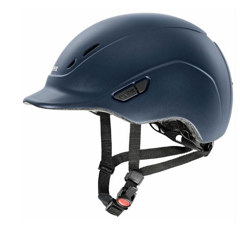 Navy Matt Uvex Kiddox Riding Hat