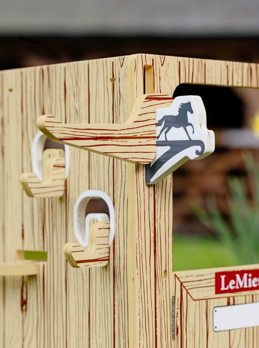 Wood Colour LeMieux Toy Pony Wooden Stable Set