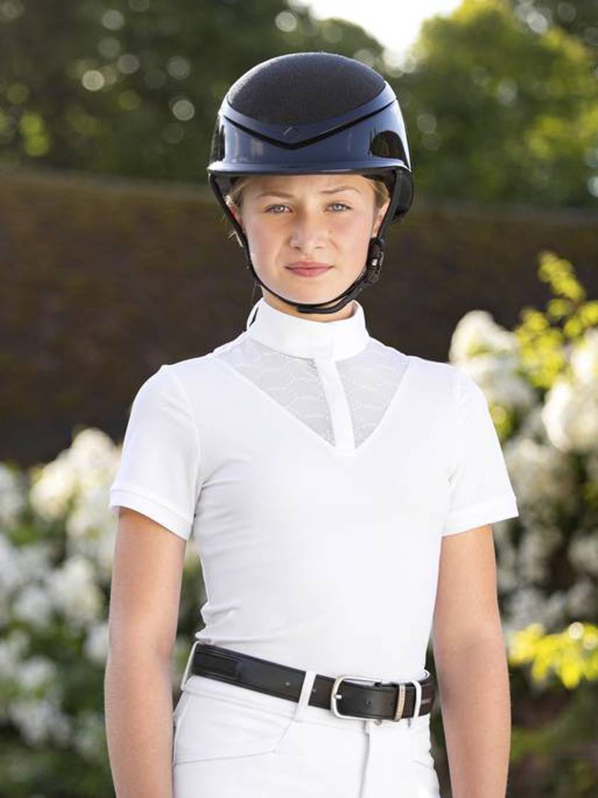 White LeMieux Young Rider Eva SS Show Shirt