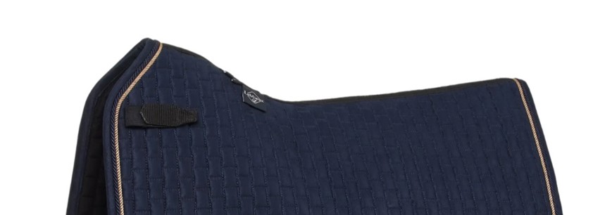 Navy Puissance Suede Close Contact Saddlecloth