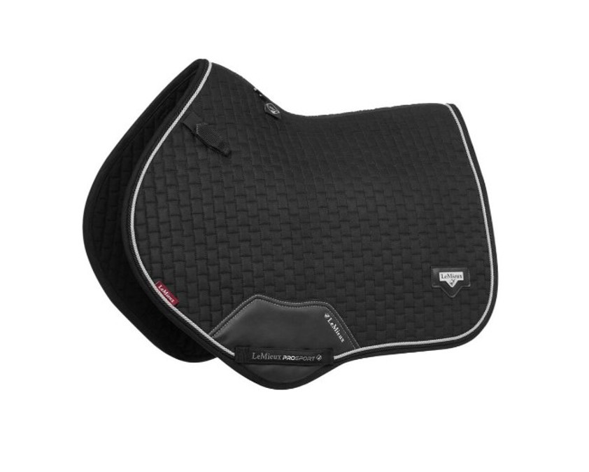 Black Puissance Suede Close Contact Saddlecloth