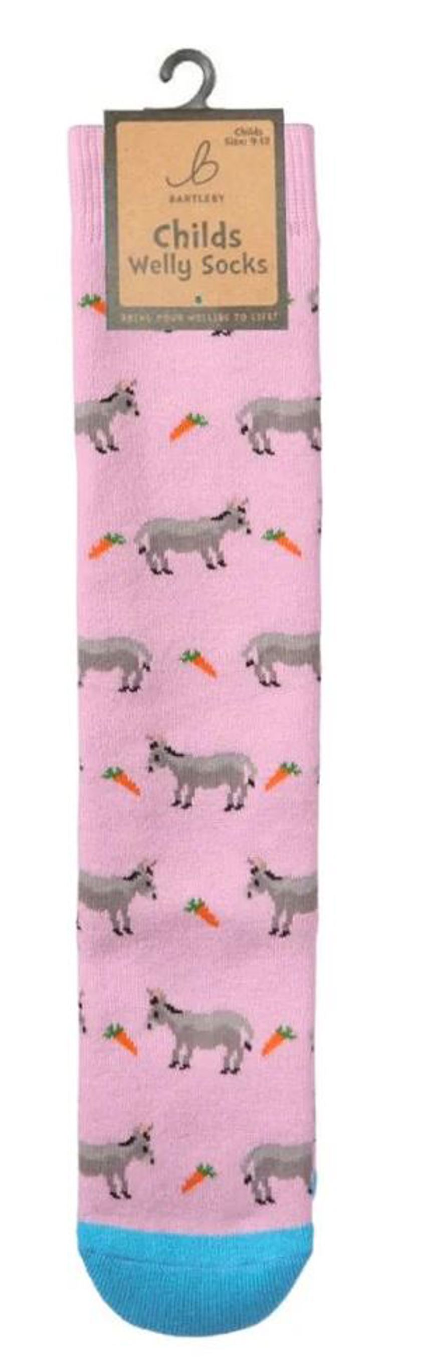 Pink Donkey Bartleby Kids Long Socks