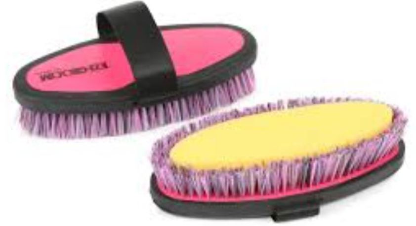 Pink Ezi-Groom Body Wash Brush