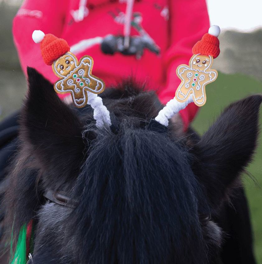 Gingerbread Man Equetech Christmas Bridle Boppers