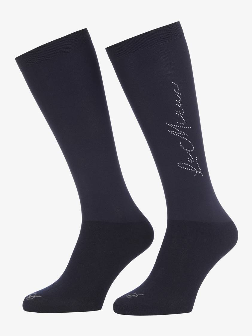 Navy LeMieux Sparkle Competition Socks