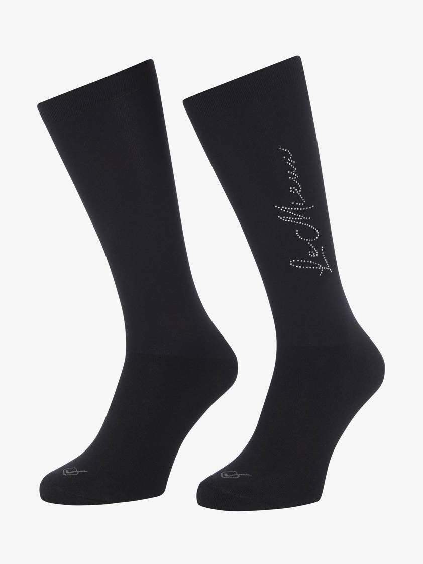 Black LeMieux Sparkle Competition Socks